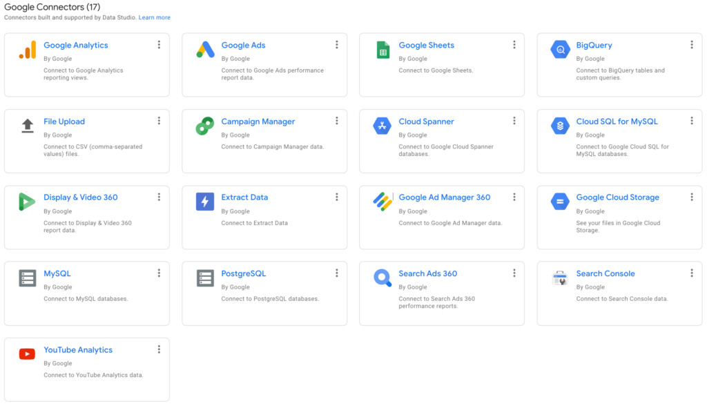 Google has 17 native connectors with its own platforms, plus people have built connections with tons of other tools